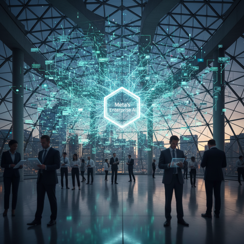 Illustration of Meta indique que son IA d'entreprise facilite désormais 10 millions de conversations par semaine