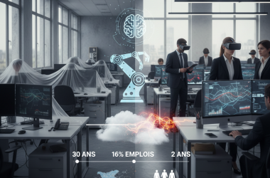 Illustration of "30% de métiers supprimés sur 30 ans, c'est possible, sur 3 ans, on ne sait pas faire" : l'IA menace 16% des emplois en France d'ici deux à cinq ans (et encore plus chez les Parisiens et les cadres)