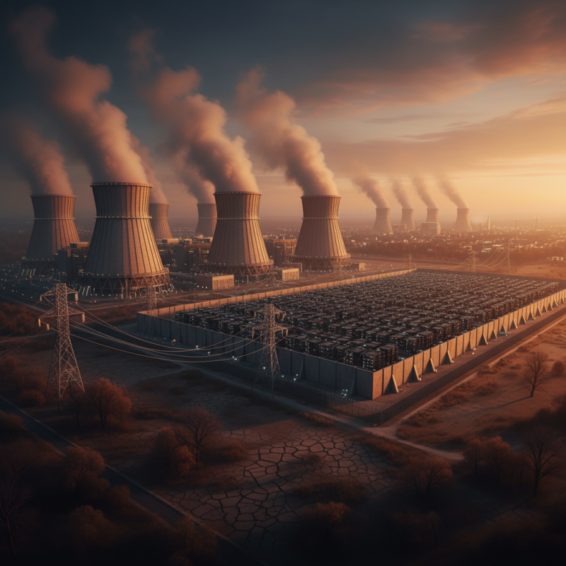 Illustration of Les entreprises d'IA construisent d'immenses centrales à gaz pour alimenter les centres de données. Que pourrait-il arriver?