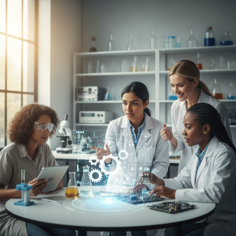 Illustration of Métiers scientifiques : agir à chaque étape pour éviter le décrochage des femmes - Centre Inffo