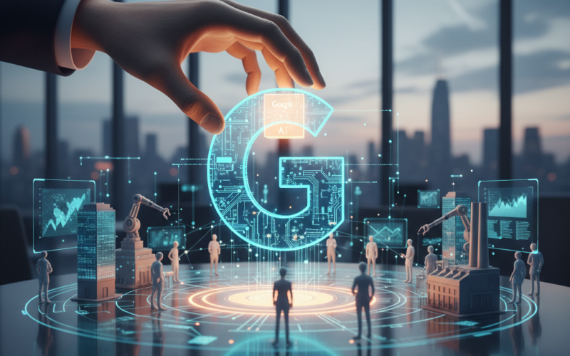 Illustration of Google fait un choix intéressant avec son nouvel outil de création d'agents pour les entreprises