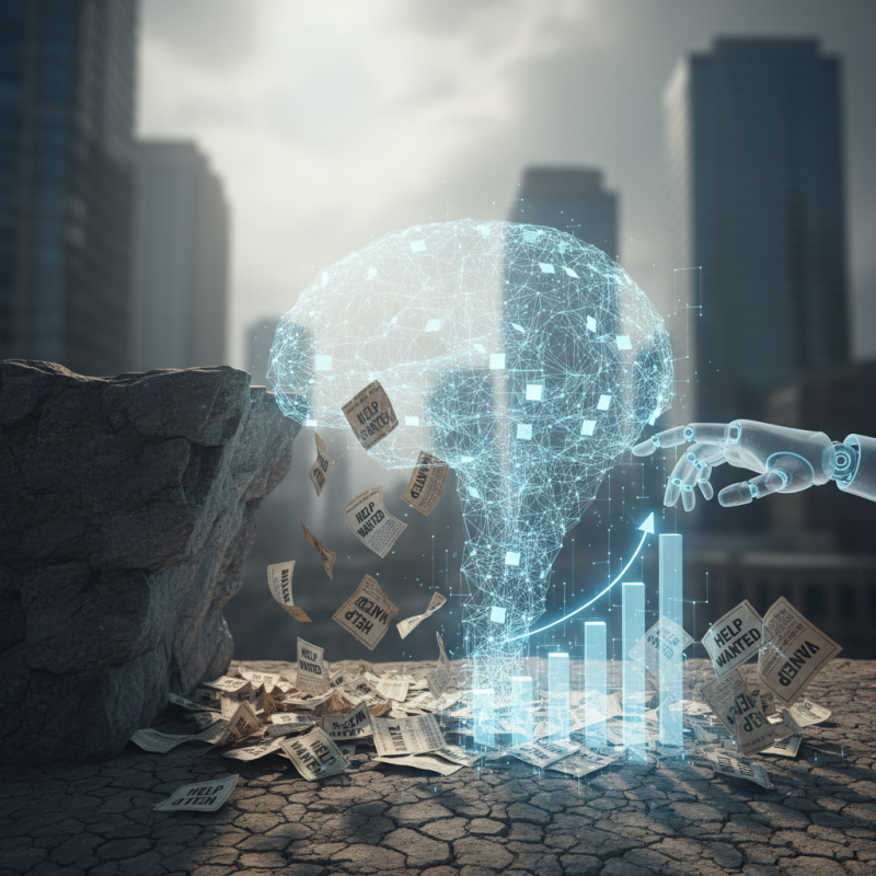 Illustration of Recrutement : chute des offres d’emploi et IA en progression