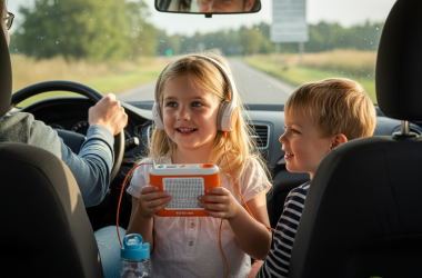 Illustration of Test de la Yoto Mini : le baladeur sans écran qui sauve les trajets en voiture avec vos gosses - Korben