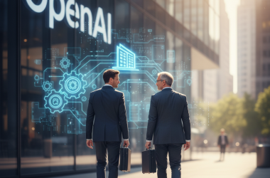 Illustration of Kevin Weil et Bill Peebles quittent OpenAI alors que l'entreprise se recentre sur l'IA d'entreprise