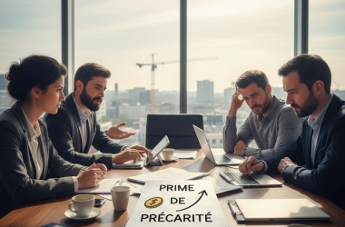 Illustration of Les syndicats veulent la généraliser à tous les types de CDD : la prime de précarité complique les négociations des partenaires sociaux sur les contrats courts