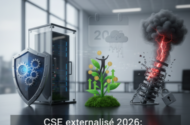Illustration of CSE externalisé 2026 : sécurisation, avantages et risques