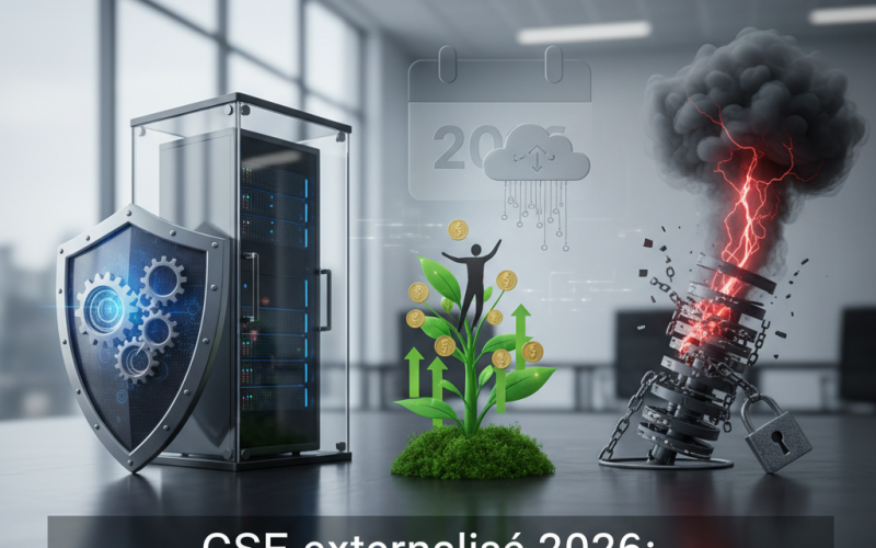 Illustration of CSE externalisé 2026 : sécurisation, avantages et risques