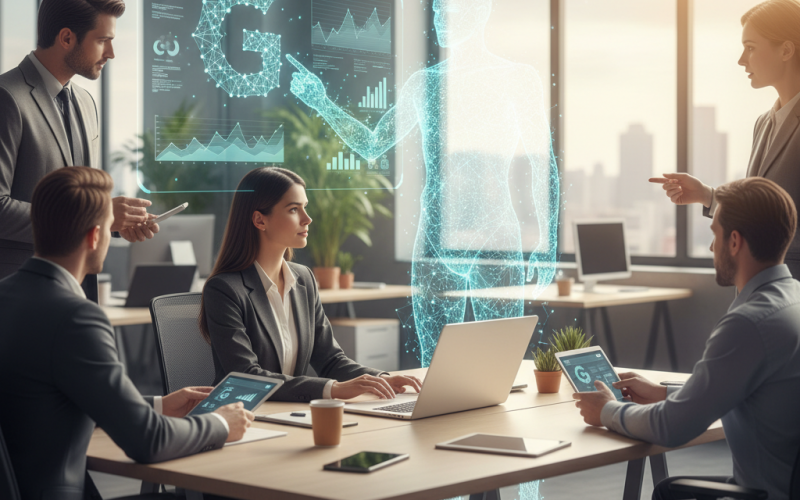 Illustration of Google transforme Chrome en un collègue doté d'IA pour le milieu professionnel