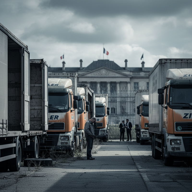 Illustration of Le transporteur routier Ziegler est au bord de la faillite : 1 400 emplois menacés même si le gouvernement cherche des repreneurs