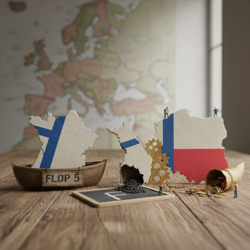 Illustration of CARTE. La France dans le flop 5, la Finlande nouveau cancre, la Pologne au plein-emploi