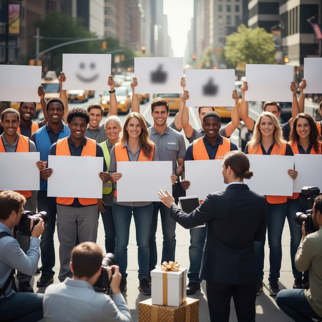 Illustration of Amazon offre 1 000 dollars à ses livreurs pour qu'ils disent pourquoi ils aiment travailler pour cette entreprise (sauf qu'ils ne travaillent pas pour Amazon)