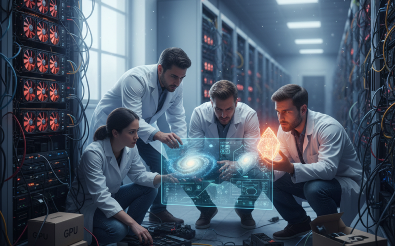 Illustration of Les chasseurs de galaxies à l'IA contribuent à la crise mondiale des GPU