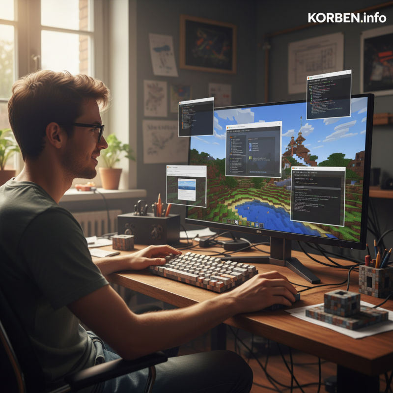 Illustration of Quelqu'un a réussi à faire tourner de vraies fenêtres Linux à l'intérieur de Minecraft - Korben