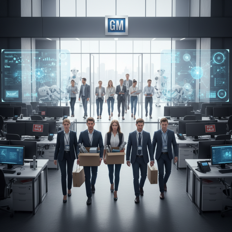 Illustration of GM a licencié des centaines de travailleurs en informatique pour embaucher ceux possédant de solides compétences en intelligence artificielle