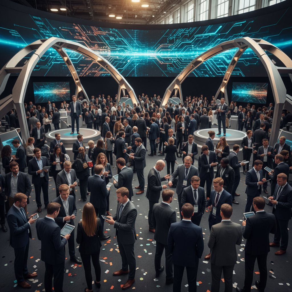 Illustration of Exposez-vous à TechCrunch Disrupt 2026 : Rencontrez 10 000 décideurs avant que les places ne soient épuisées