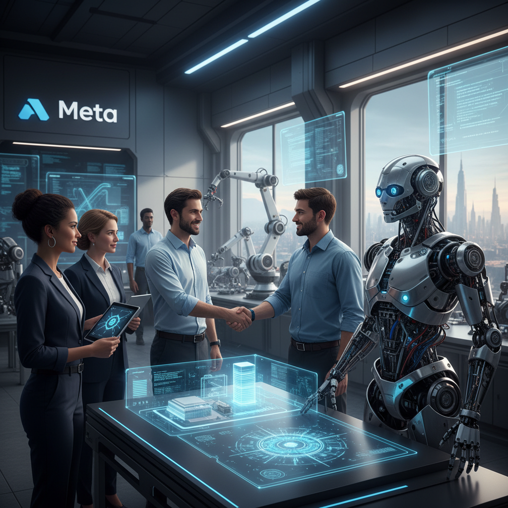 Illustration of Meta achète une startup de robotique pour renforcer ses ambitions en IA humanoïde