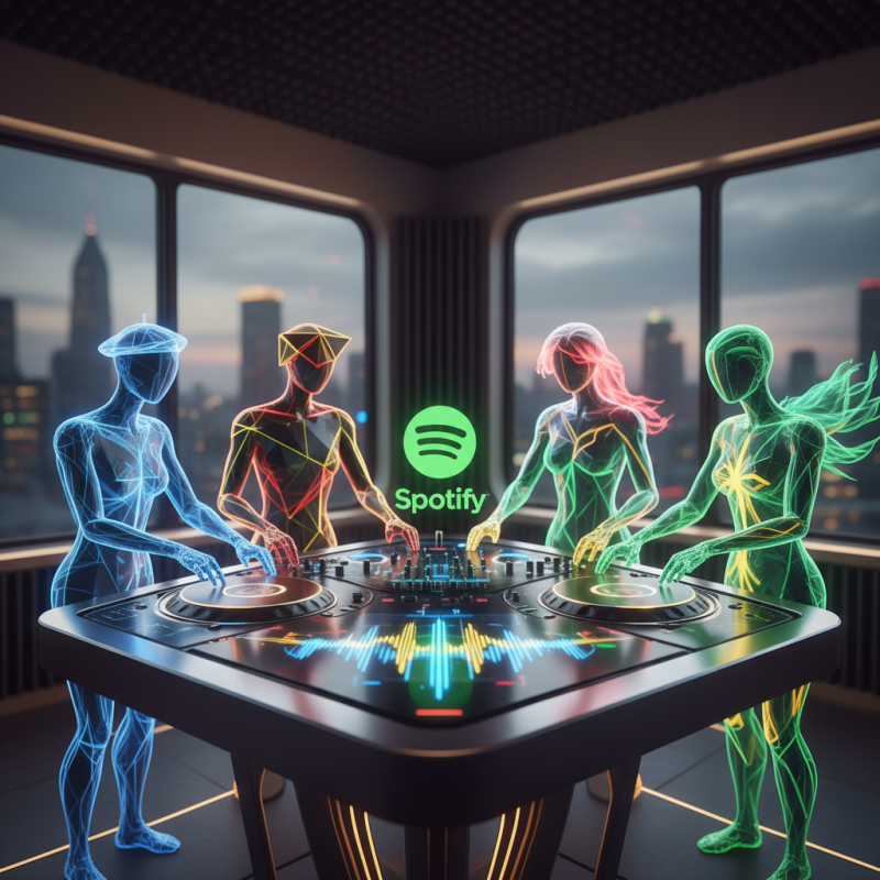 Illustration of Le DJ IA de Spotify supporte désormais le français, l'allemand, l'italien et le portugais brésilien