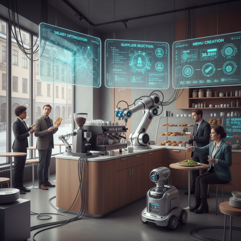 Illustration of C'est elle la boss: l'IA recrute, fixe les salaires, élabore le menu, trouve les fournisseurs... Ce café de Stockholm est entièrement dirigé par une intelligence artificielle (mais il y a des ratés)