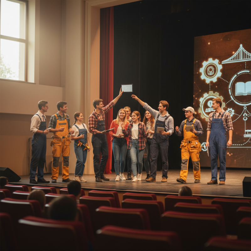 Illustration of Le théâtre d’Apprentiscène valorise les métiers et l’alternance - Centre Inffo