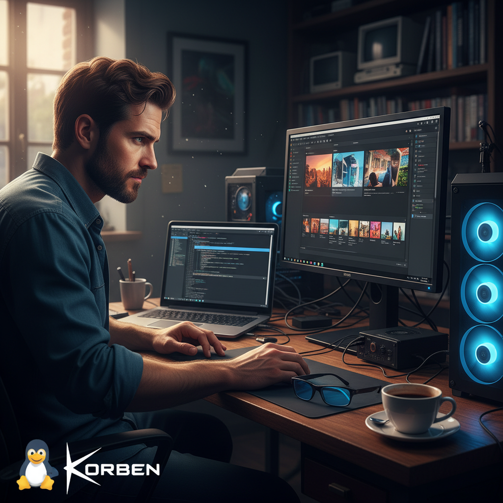 Illustration of Claude a fait tourner Adobe Lightroom CC sous Linux - Korben
