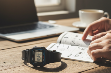 Illustration of Casio F-91W - Comment régler et utiliser la montre culte ? - Korben