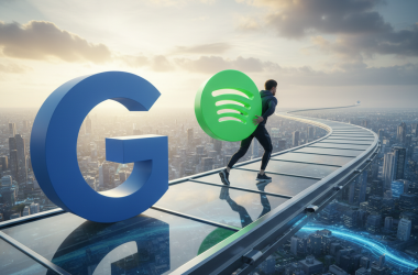 Illustration of Spotify relève le défi de Google avec sa nouvelle application