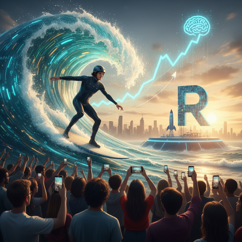 Illustration of Surfez sur la montée de l'IA, Robinhood prépare une seconde IPO de capital-risque pour le grand public