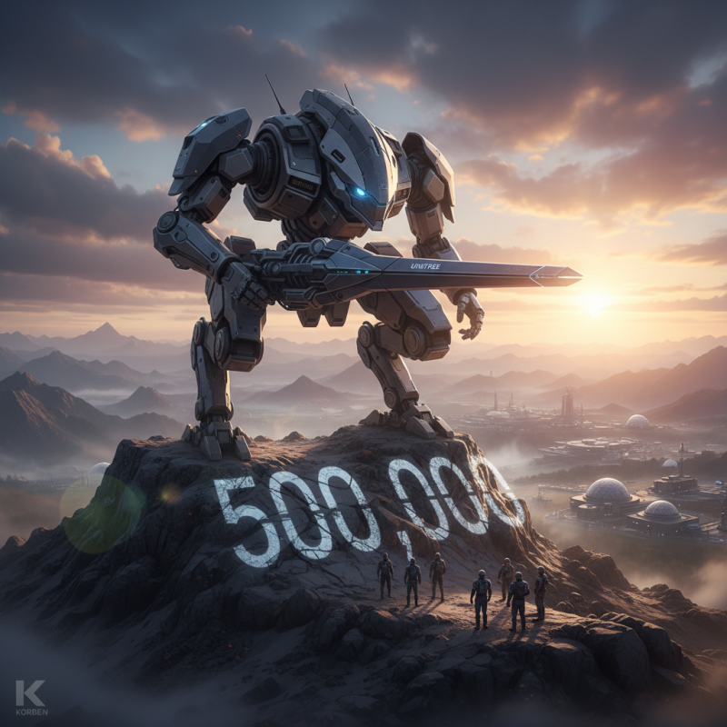 Illustration of Unitree lance son robot mecha à 500 000 dollars - Korben