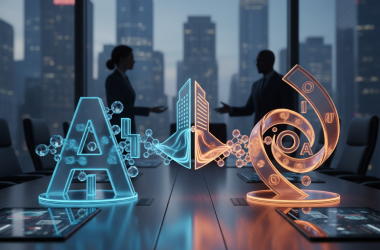 Illustration of Anthropic et OpenAI lancent toutes deux des coentreprises pour des services d’IA d’entreprise