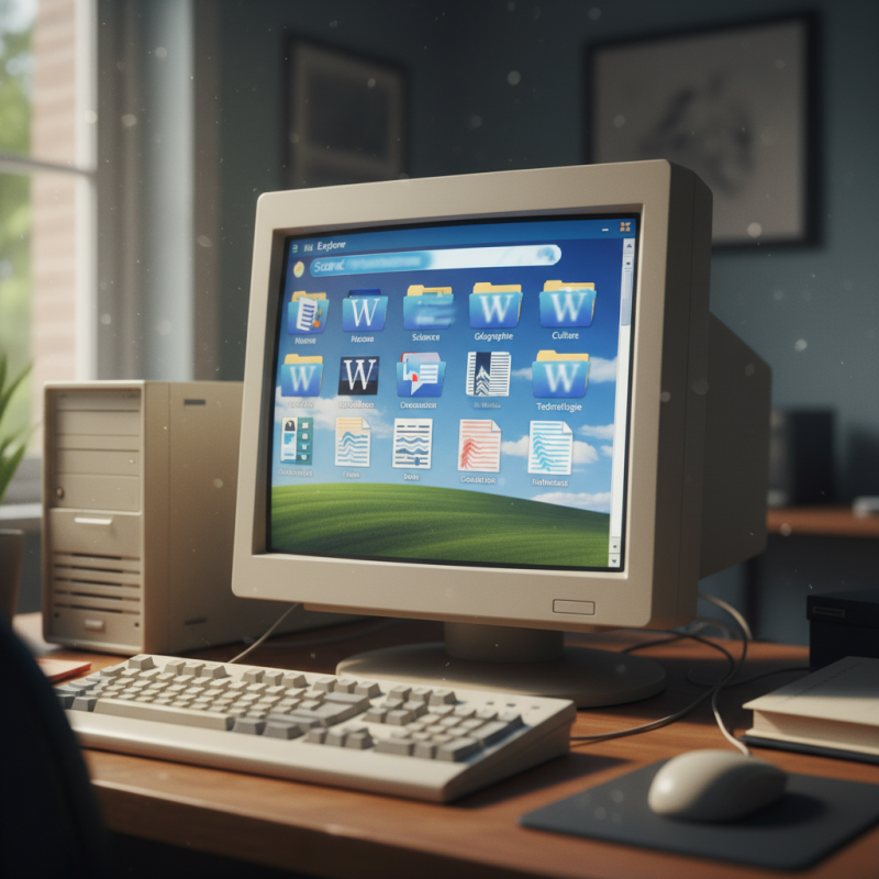 Illustration of Explorer de fichiers Wikipedia - L'encyclopédie en mode Windows XP - Korben