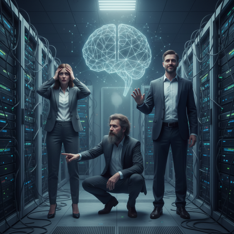 Illustration of Les PDG de la tech souffrent apparemment de psychose liée à l'IA