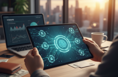 Illustration of OpenAI lance ChatGPT pour la finance personnelle, permettant de connecter ses comptes bancaires