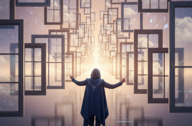 Illustration of niri - Le compositeur Wayland qui défile vos fenêtres à l'infini - Korben