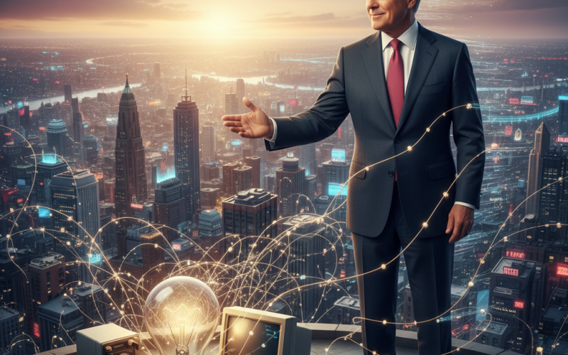 Illustration of "Ce n'est pas une bulle spéculative" : Jamie Dimon estime que l'intelligence artificielle sera adoptée "bien plus rapidement" que l'électricité ou Internet