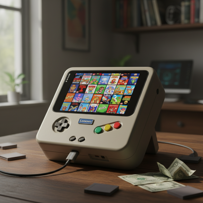 Illustration of Une console rétro "Lenovo" à 72 dollars, bourrée de ROMs Nintendo piratées - Korben