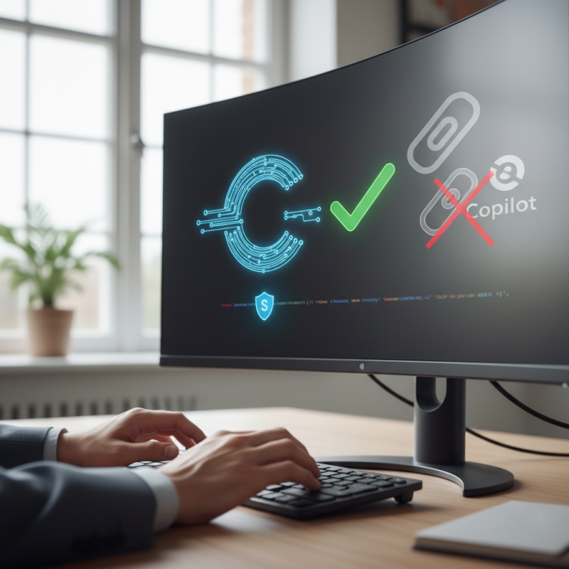 Illustration of VS Code signe vos commits avec Copilot, même sans Copilot