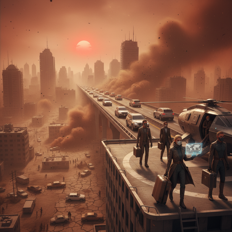 Illustration of Apocalypse Early Warning - Quand les riches fuiront - Korben