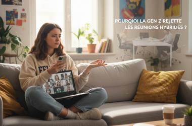Illustration of Pourquoi la Gen Z rejette les réunions hybrides ?