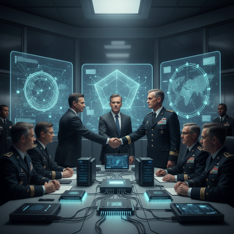 Illustration of Le Pentagone signe des accords avec Nvidia, Microsoft et AWS pour déployer l'IA sur des réseaux classifiés