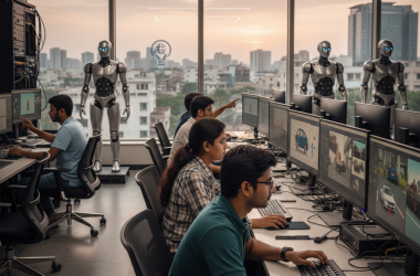 Illustration of Cette startup mise sur l'économie gig en Inde pour former les robots du monde entier