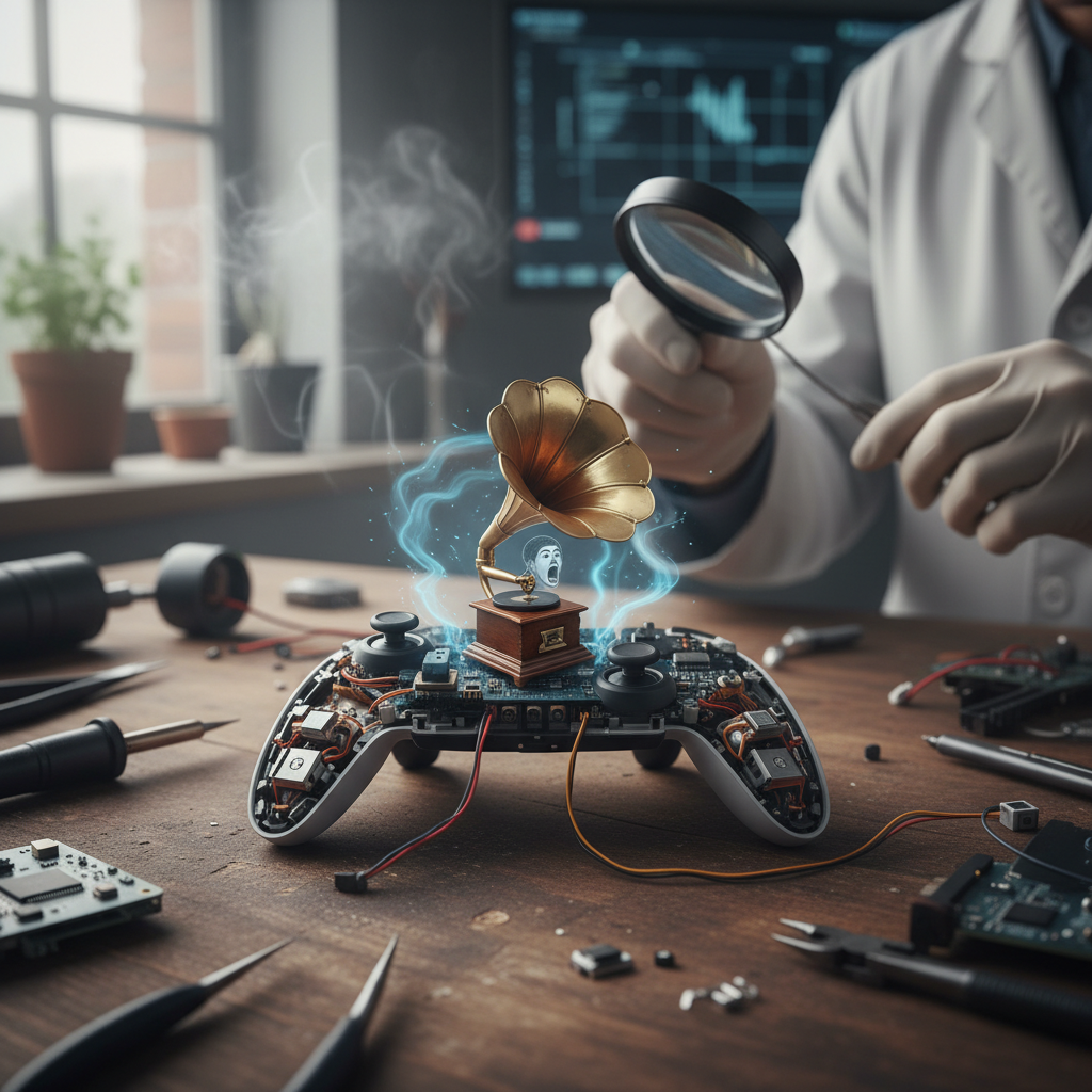 Illustration of Valve a planqué un Wilhelm Scream dans le nouveau Steam Controller - Korben