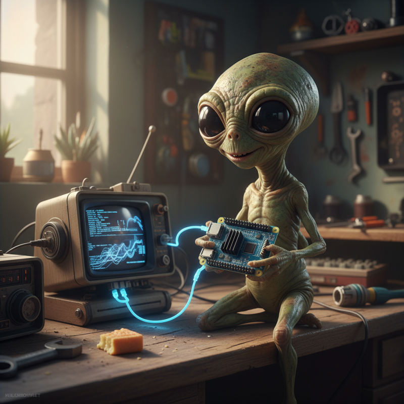 Illustration of Rocky - Le pote alien de Projet Dernière Chance débarque sur Raspberry Pi - Korben