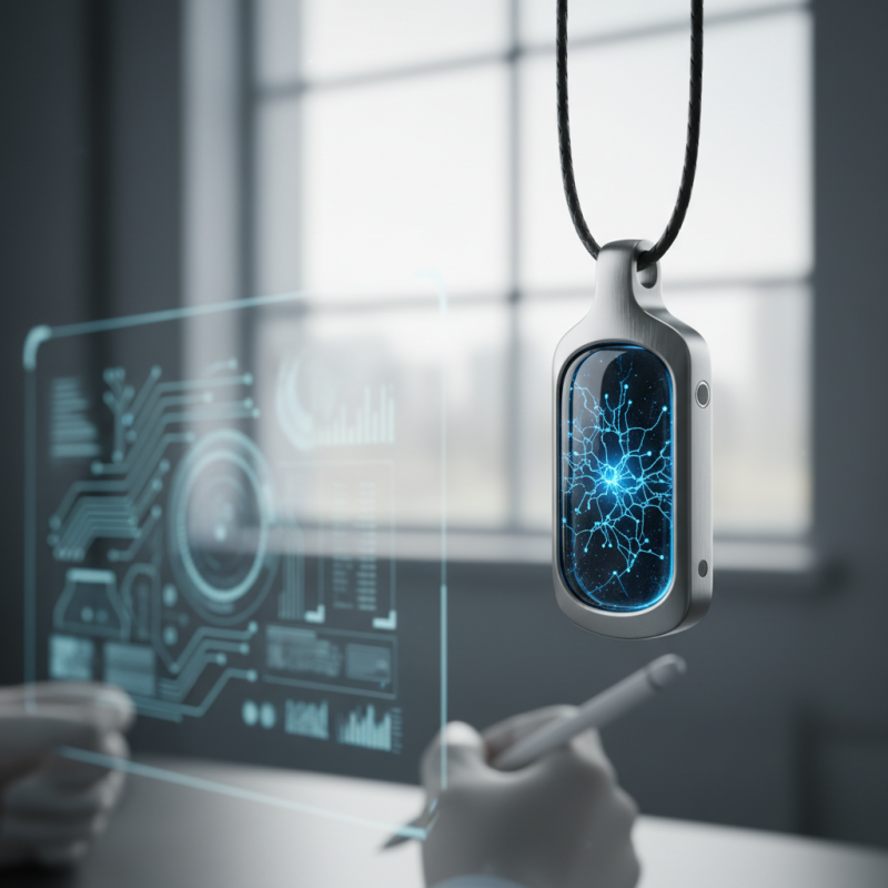 Illustration of Meta développant un pendentif doté d'une intelligence artificielle