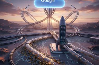 Illustration of Google paiera à SpaceX 920 millions de dollars par mois pour de la puissance de calcul