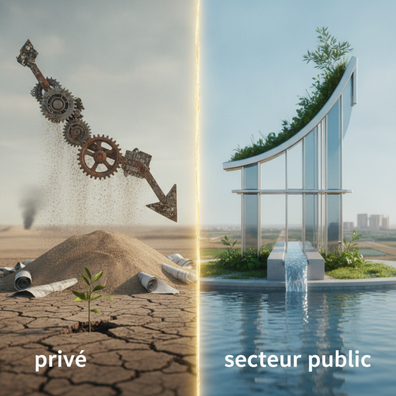 Illustration of Il baisse dans le privé mais augmente dans le secteur public : stable au premier trimestre, l'emploi salarié échappe encore aux conséquences de la guerre au Moyen-Orient