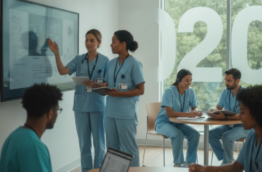 Illustration of Un agent de la fonction publique hospitalière sur deux a bénéficié d’une formation en 2025 - Centre Inffo