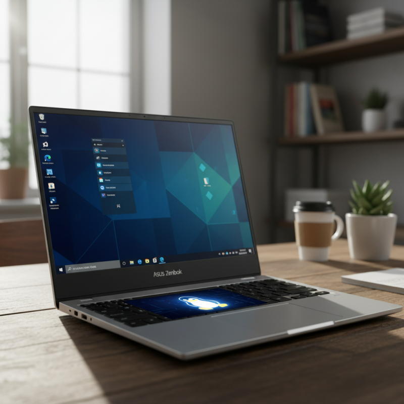 Illustration of Le petit écran caché dans le capot des Zenbook fonctionne enfin sous Linux - Korben