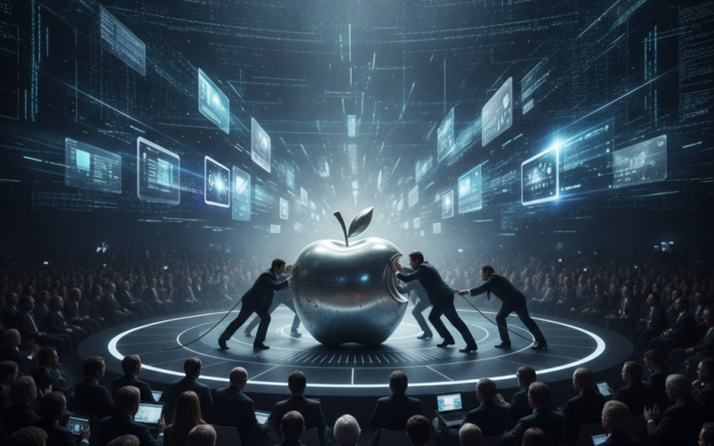 Illustration of Apple tente de rattraper son retard lors de la WWDC