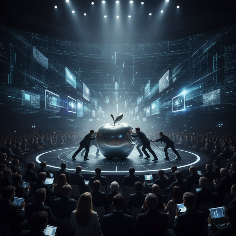 Illustration of Apple tente de rattraper son retard lors de la WWDC