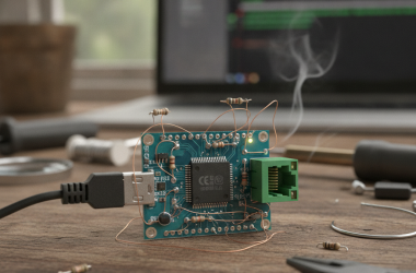 Illustration of Il transforme un microcontrôleur à 8 euros en routeur WiFi-Ethernet, sans la moindre puce réseau - Korben